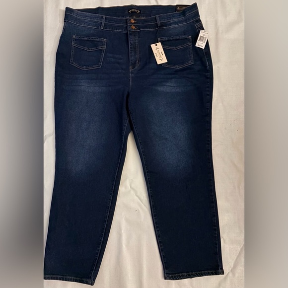 Nanette Lepore Jolie Super High Rise Ankle Skinny Jeans - Picture 2 of 4